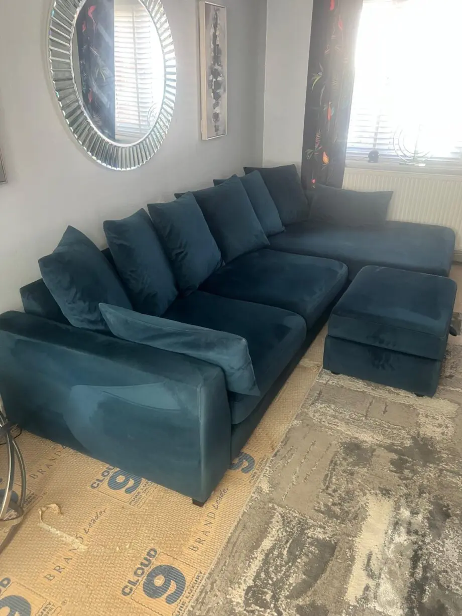 Dfs blue sofa