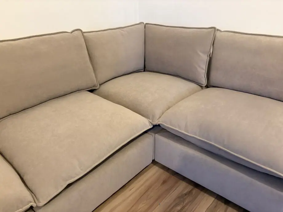 Dusk Boston cirner sofa 5 seater sand color