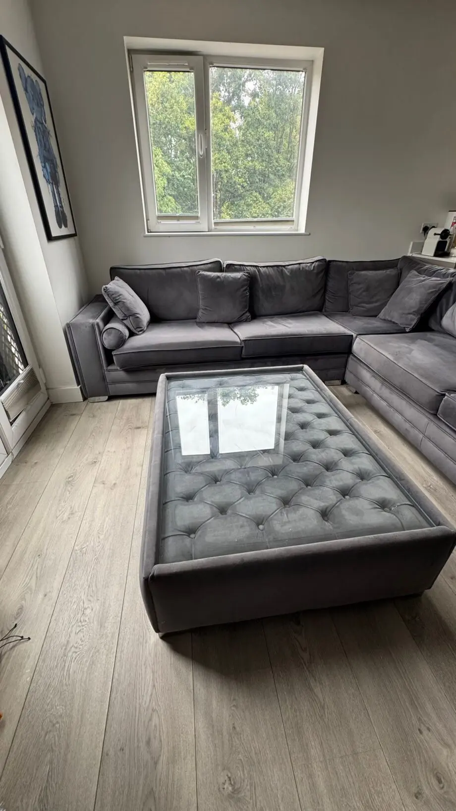 Large L shaped sofa