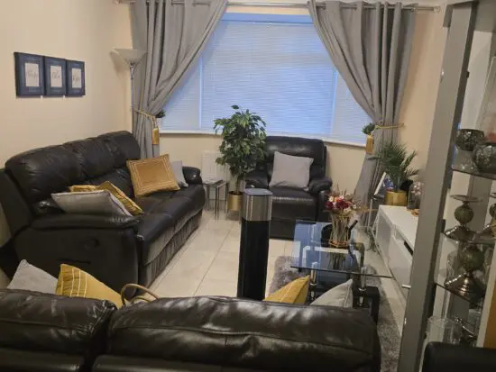 DFS dark brown 3 sets recliner sofa
