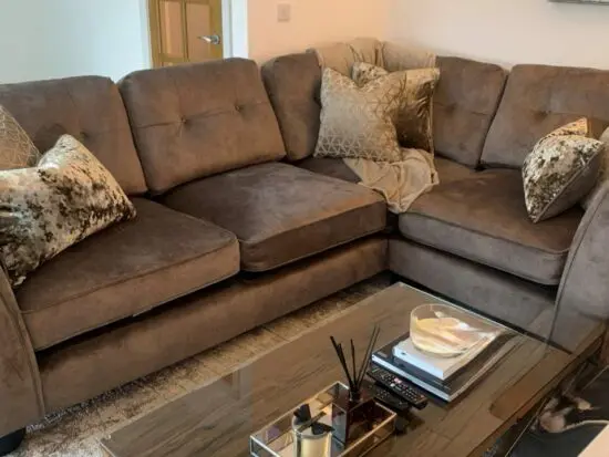 Ariana Large Fabric Classic Back Corner Sofa