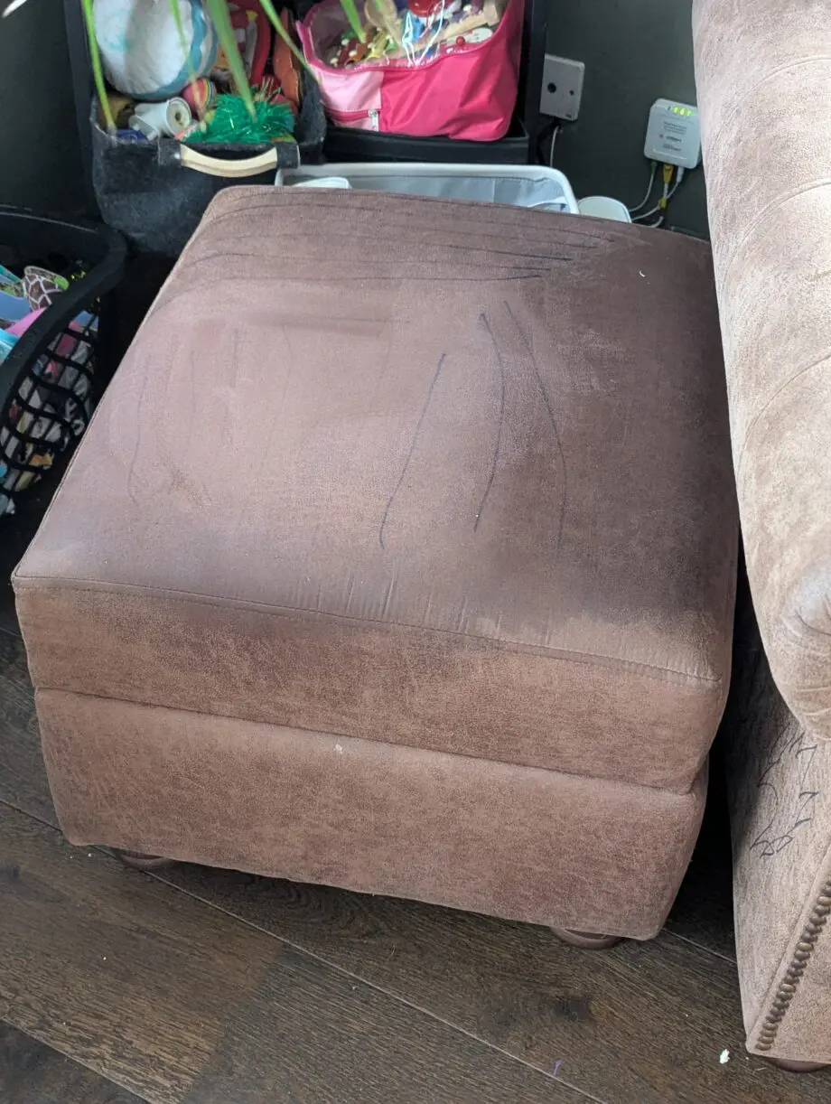 DFS alderley 5 piece suede set