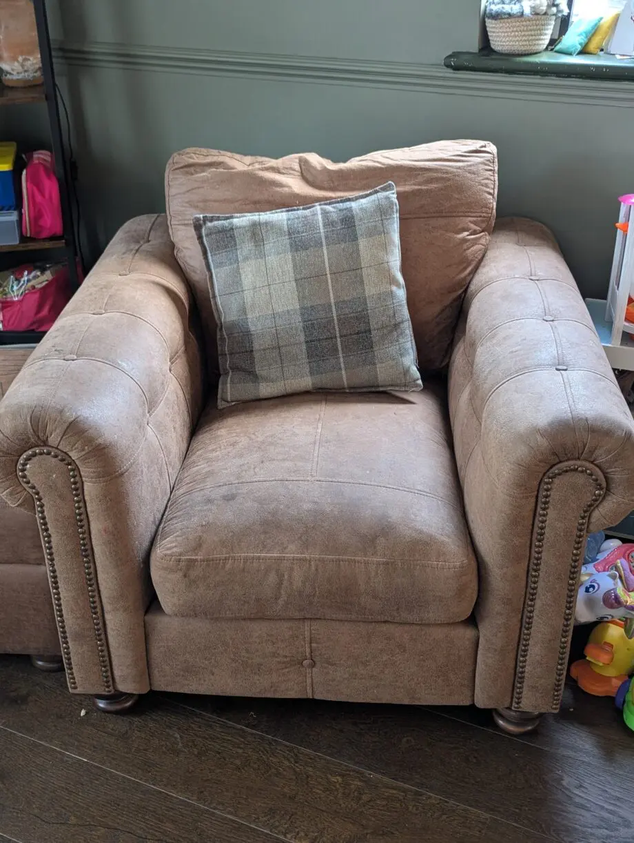 DFS alderley 5 piece suede set