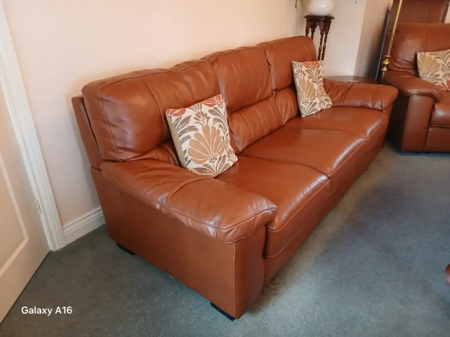 Dfs Dalmore 3 seater sofa colour brandy