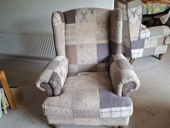 Country high back wing chair
