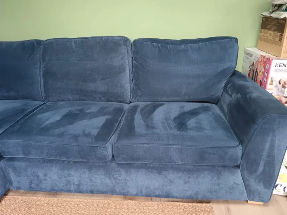 DFS Blue Orka corner sofa