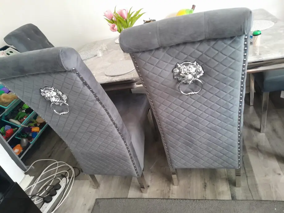 lion knocker chairs