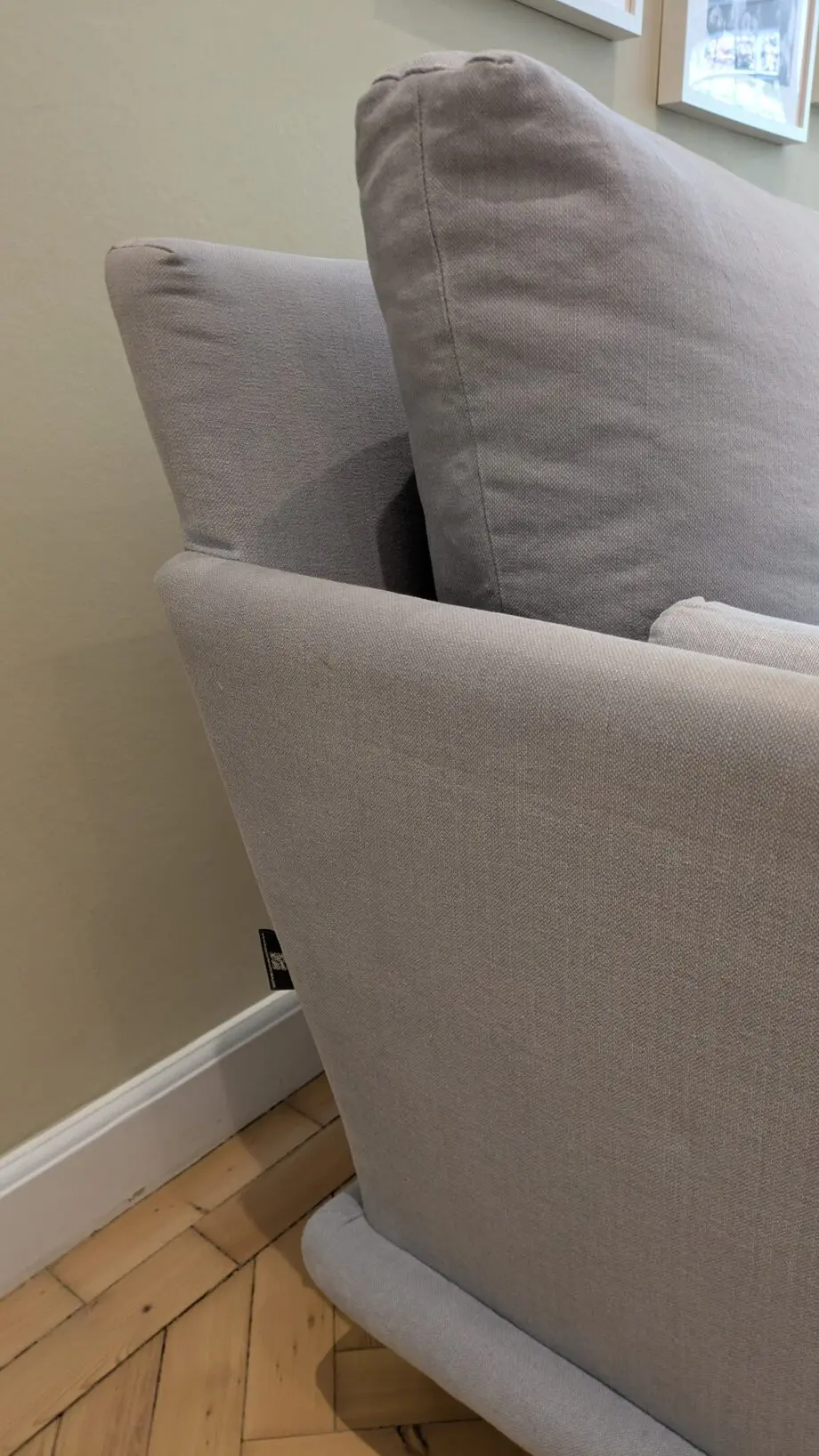 Love Your Home pale grey RHF L shape sofa with chaise