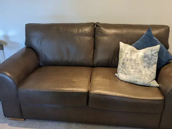 Leather sofa