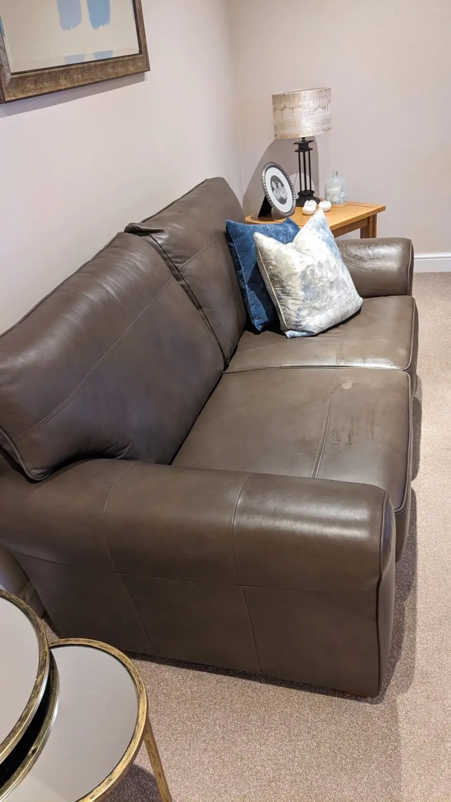 Leather sofa