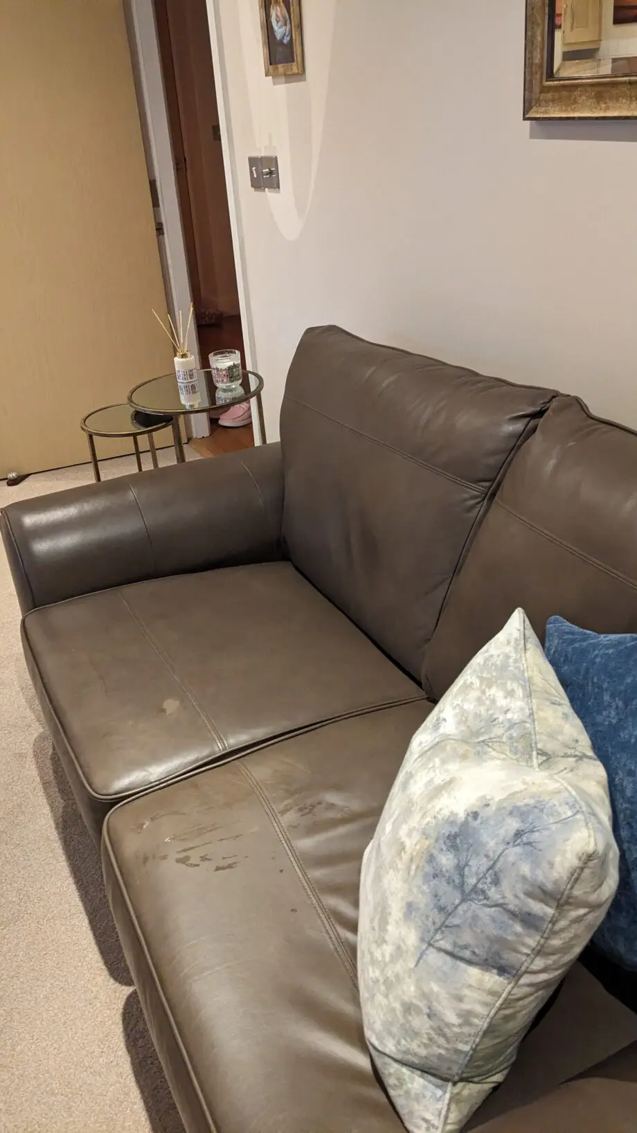 Leather sofa