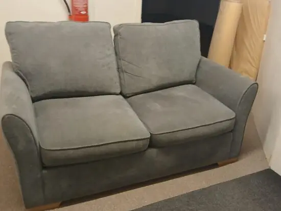 Nice firm 2 seater Sofa in Grey, cushions to match