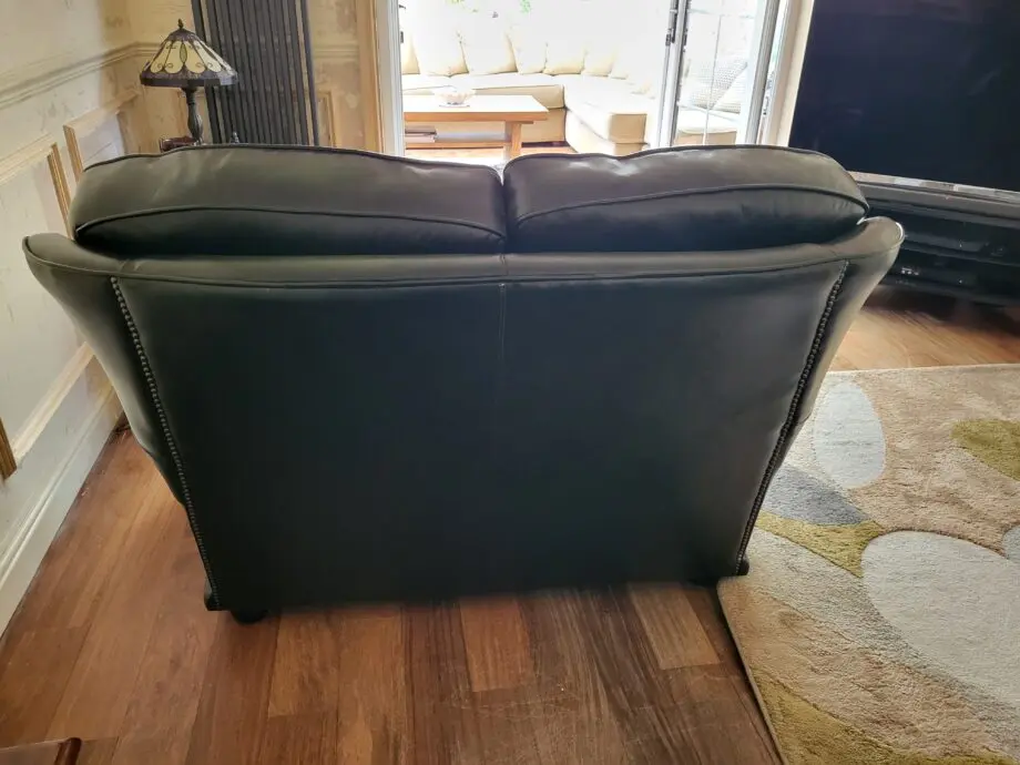 Chesterfield Couture Green Leather Sofas
