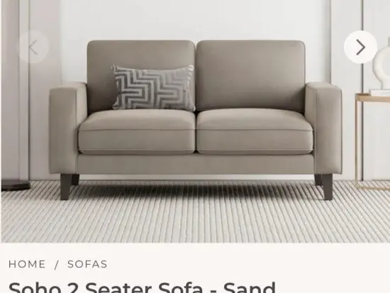 Dusk sofa and footstool