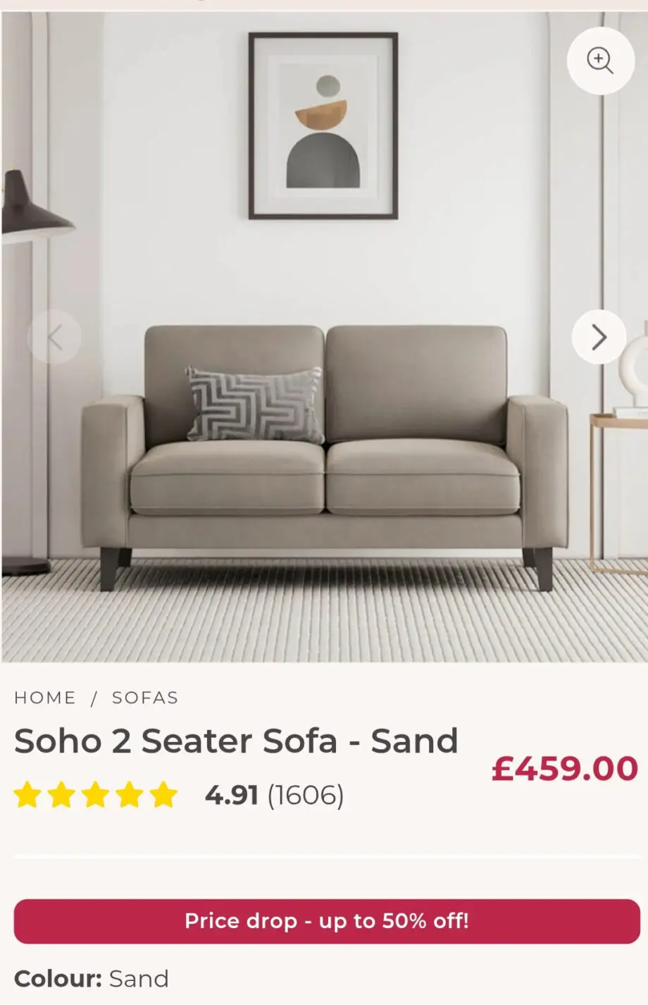 Dusk sofa and footstool