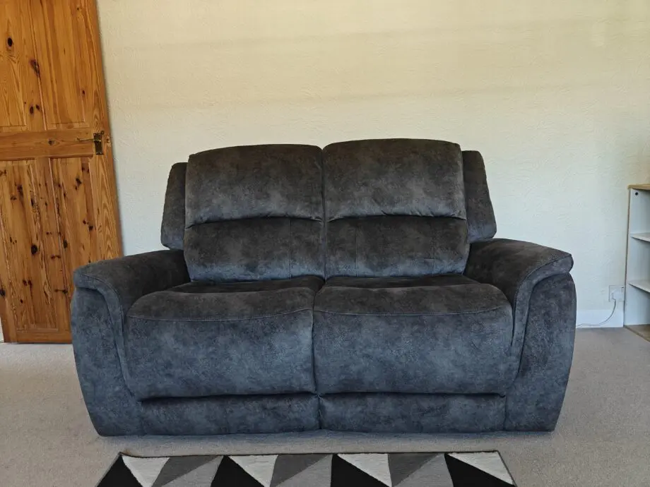 DFS electric recliner grey color sofa