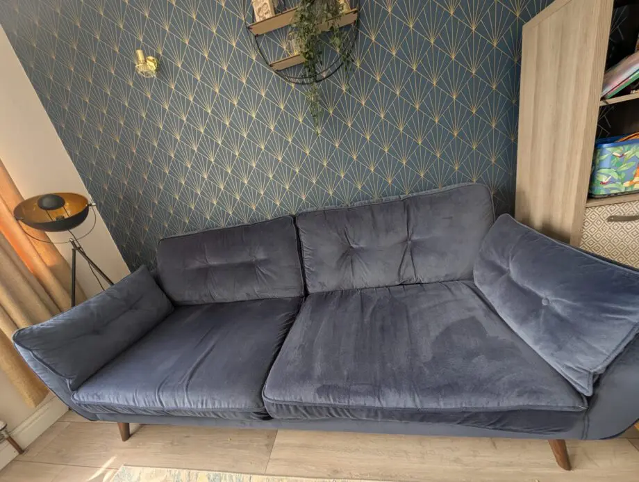 zinc Chenille 4 Seater Sofa