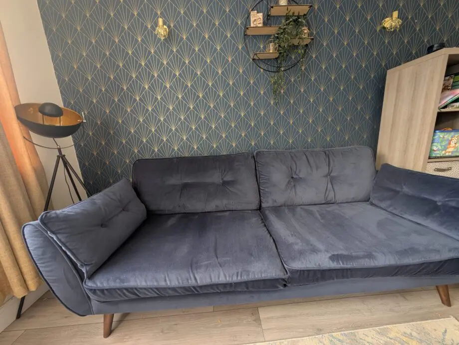 zinc Chenille 4 Seater Sofa