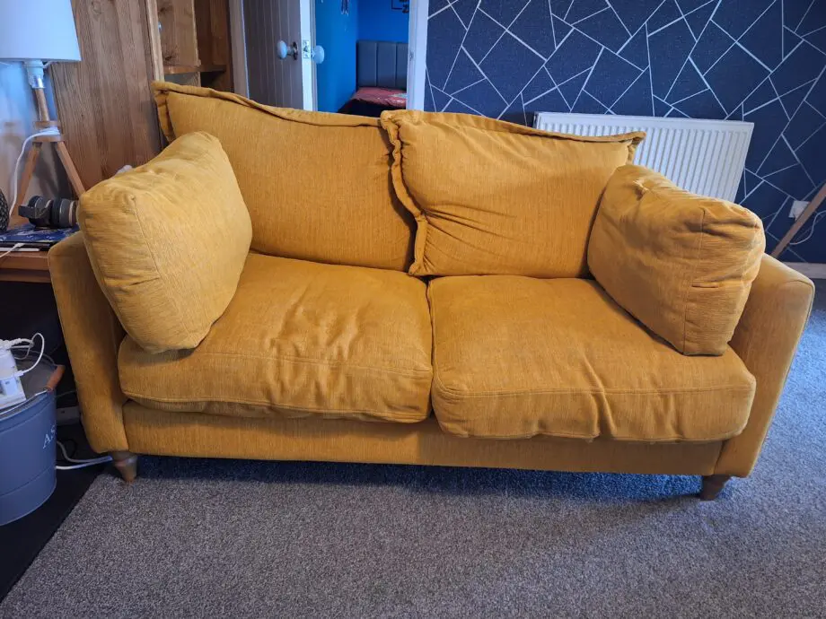 Joules Hallaton 3 seater sofa in yellow