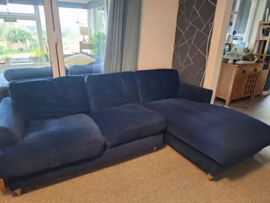 Joules Patterdale 3 seater sofa with right hand chaise lounge