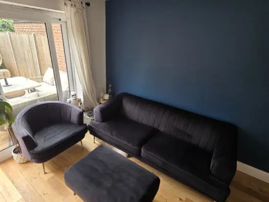 DFS Enchanted black sofa set
