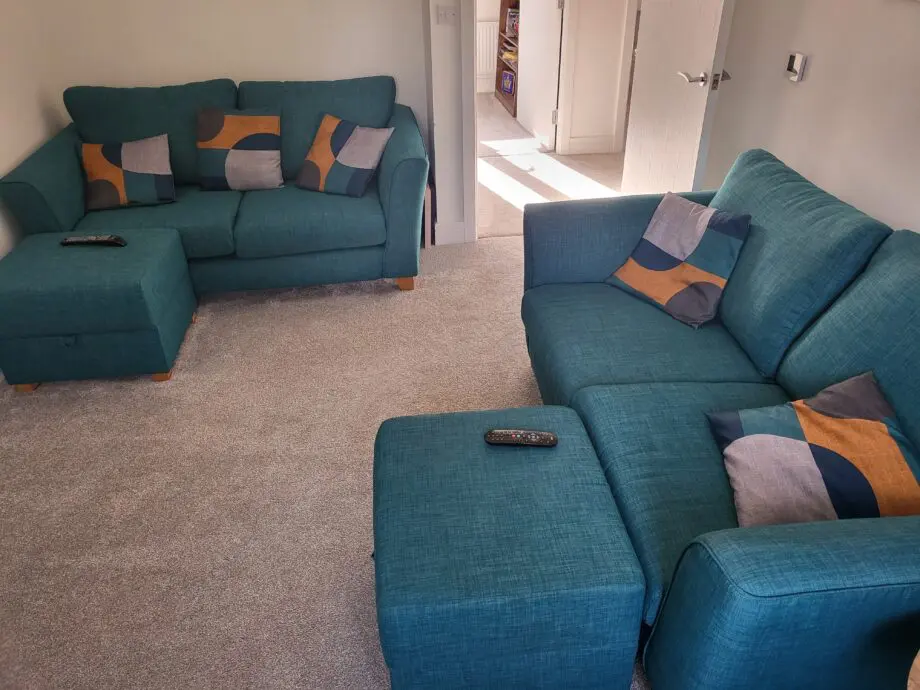 SCS Team 2 Swater Sofa and Pouffe x 2