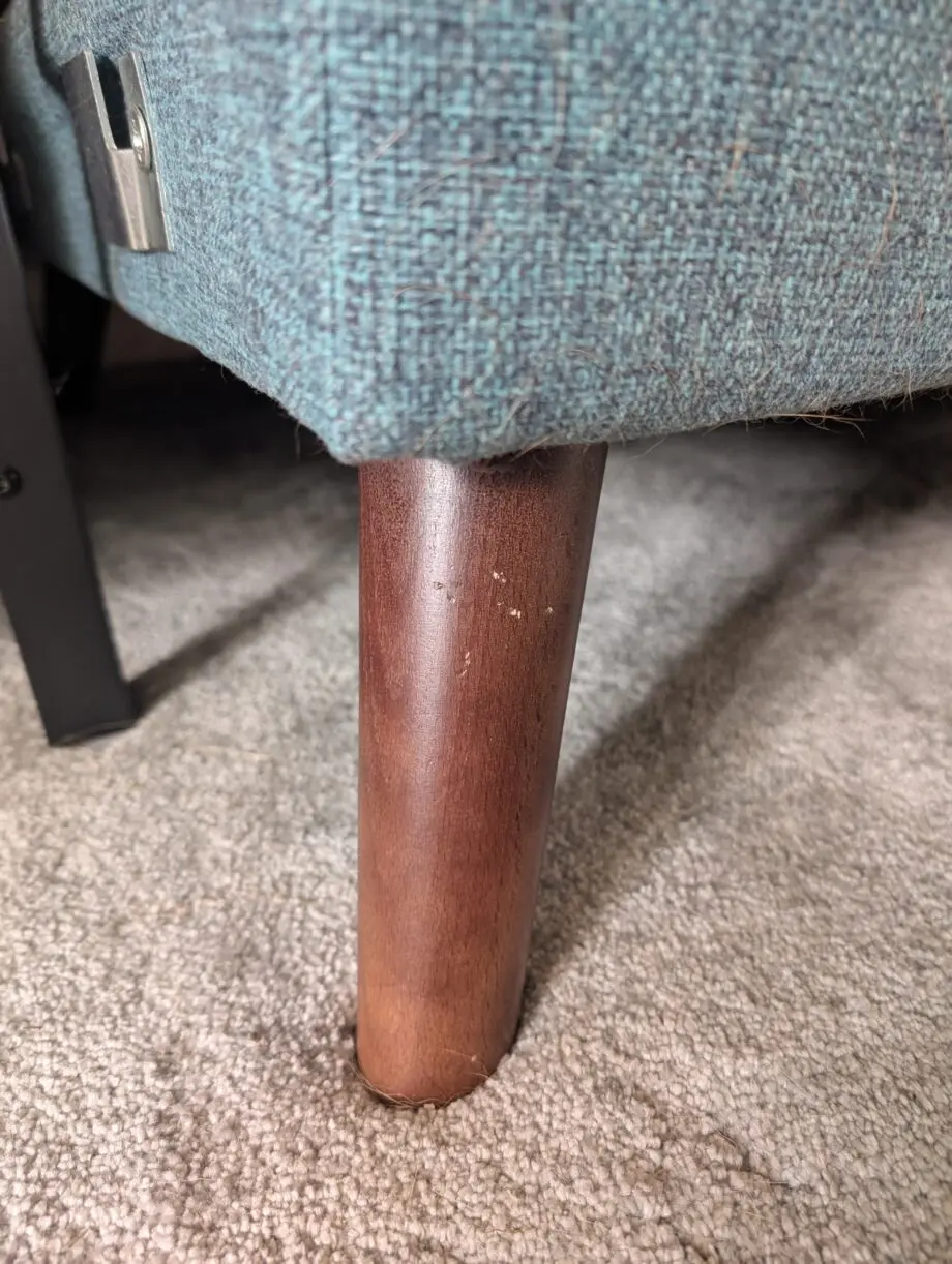 DFS French Connection Zinc Right Hand Facing Arm Corner Group Sofa - Teal with Dark Feet