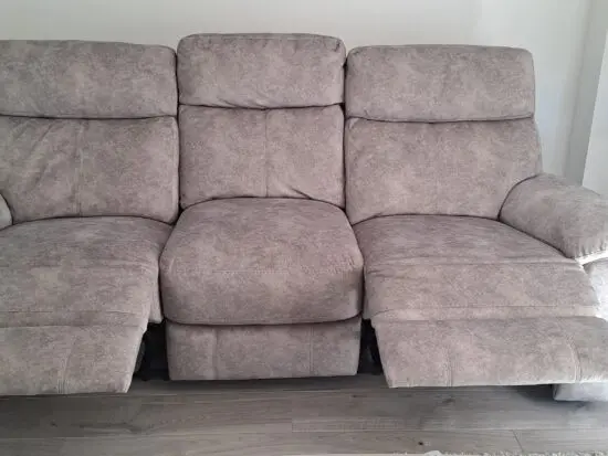 6 month old furniture village recliner sofa