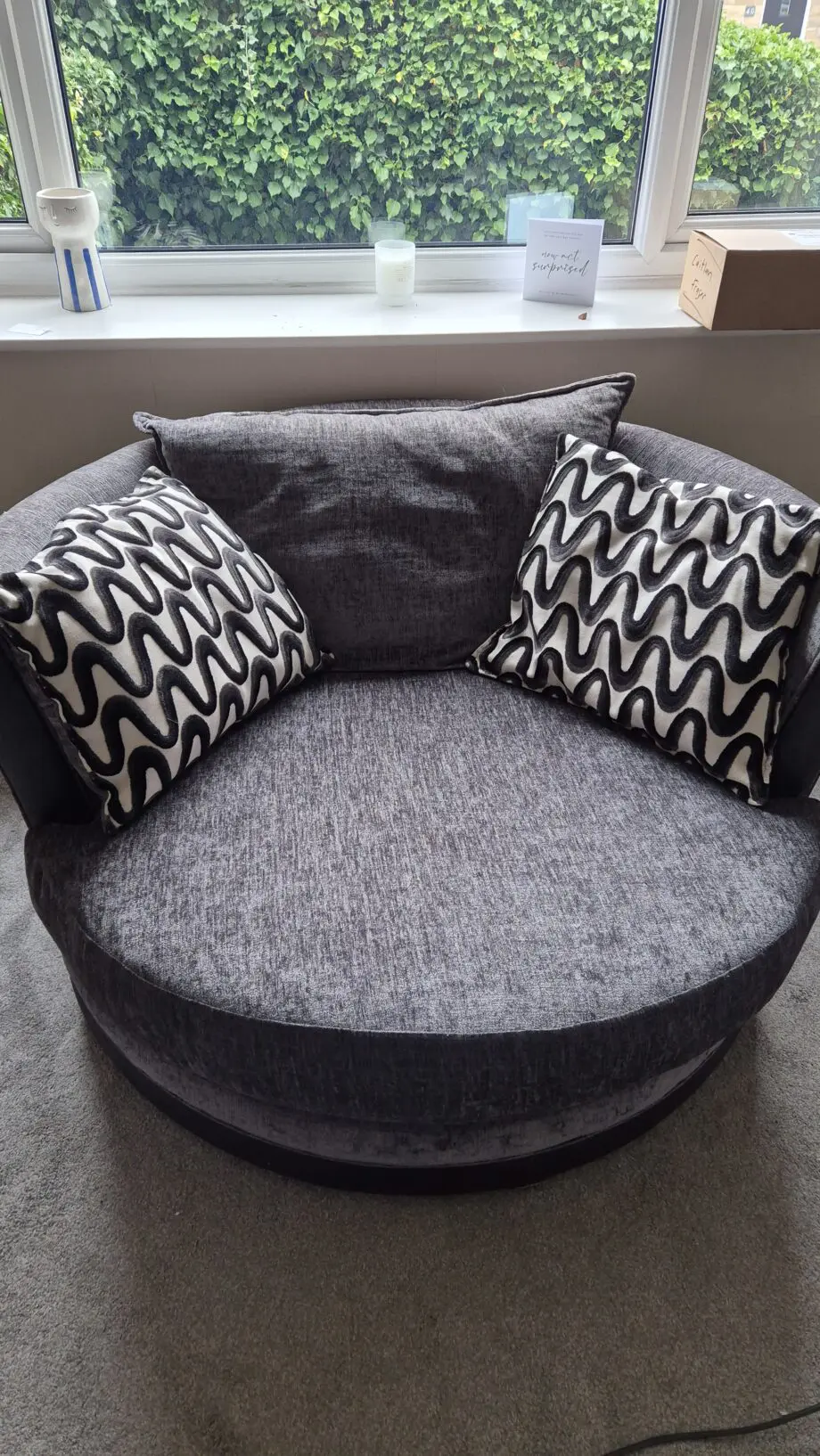 DFS Grey Swivel Chair