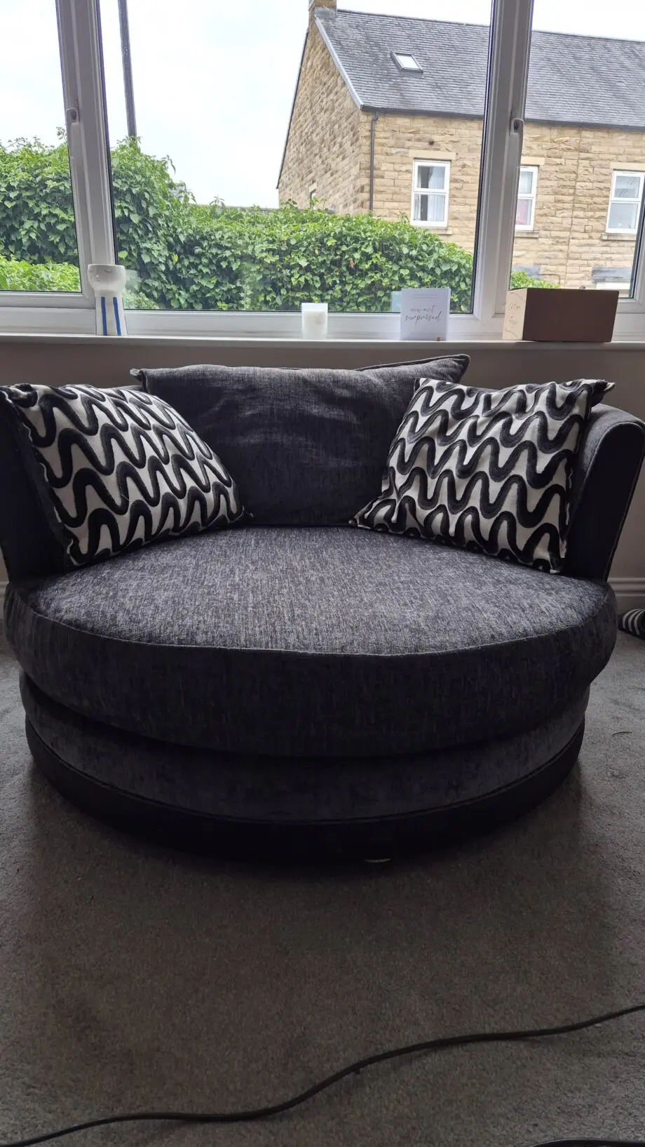 DFS Grey Swivel Chair