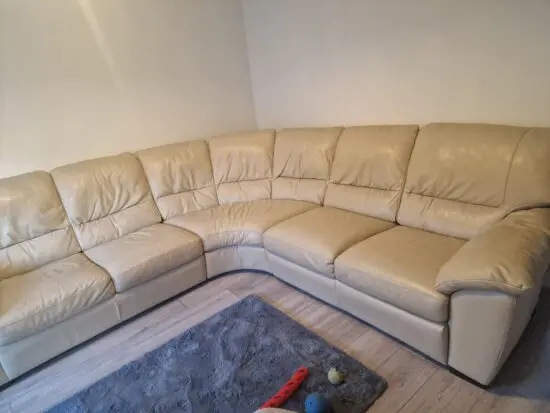 Cream corner sofa