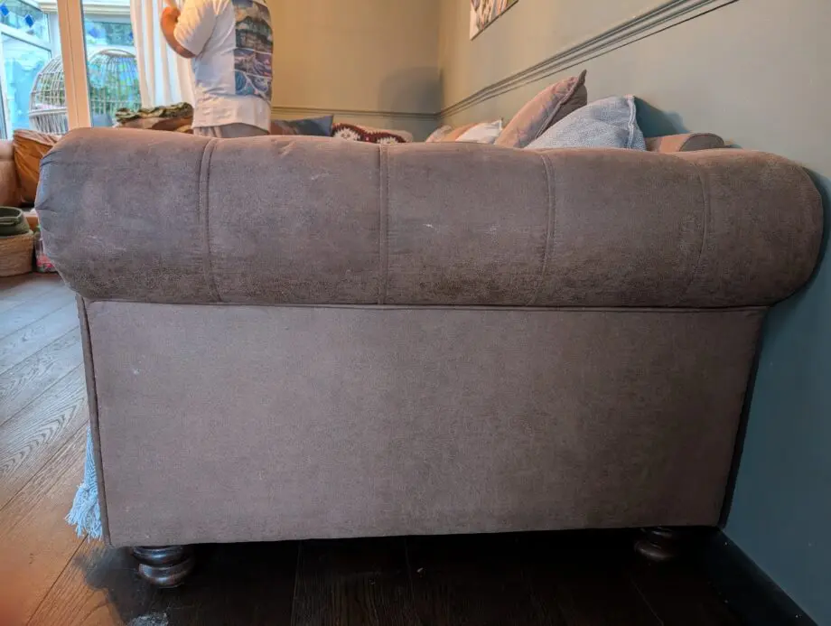 DFS alderley 5 piece suede set