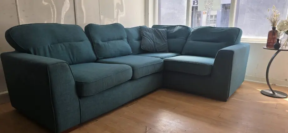 Scs living Aspen Teal fabric corner sofa