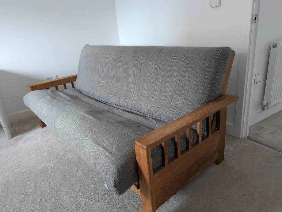 Futon Vienna - 3 Seater Sofa Bed Solid Oak