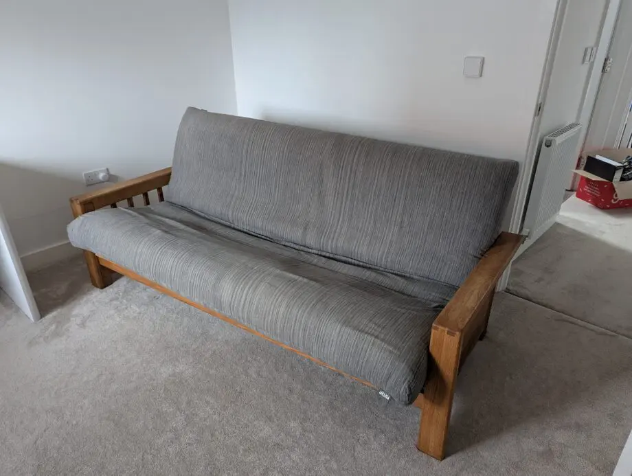 Futon Vienna - 3 Seater Sofa Bed Solid Oak
