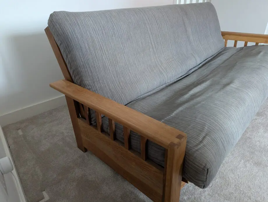 Futon Vienna - 3 Seater Sofa Bed Solid Oak