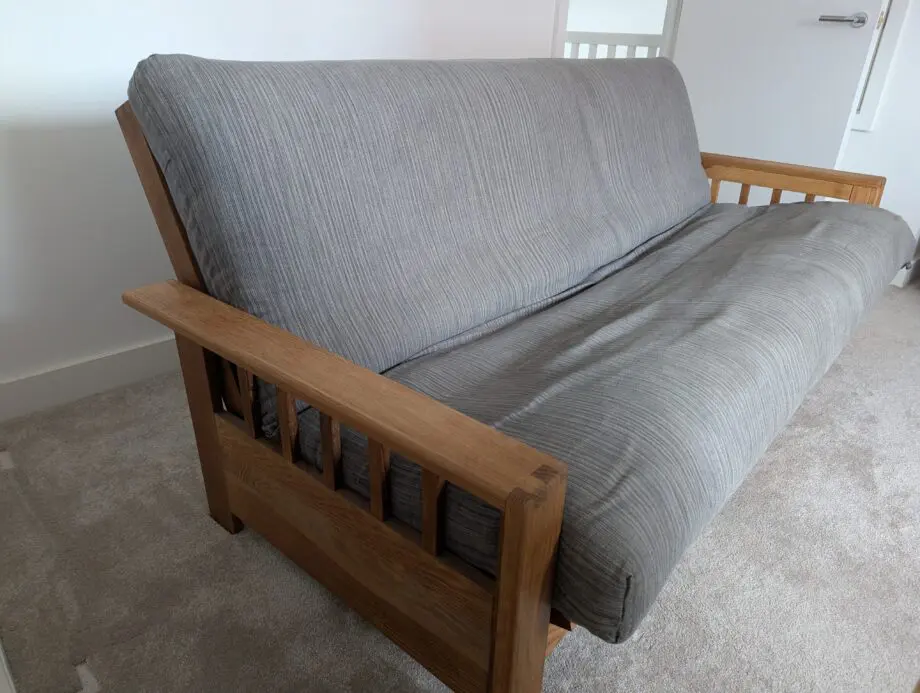 Futon Vienna - 3 Seater Sofa Bed Solid Oak