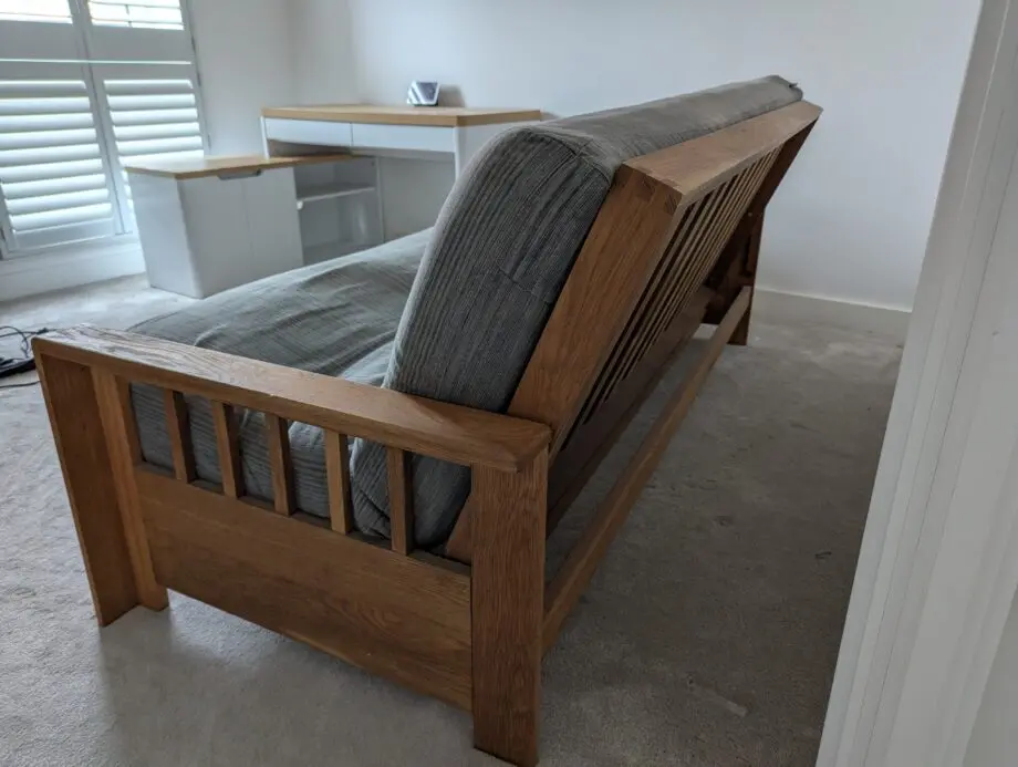 Futon Vienna - 3 Seater Sofa Bed Solid Oak