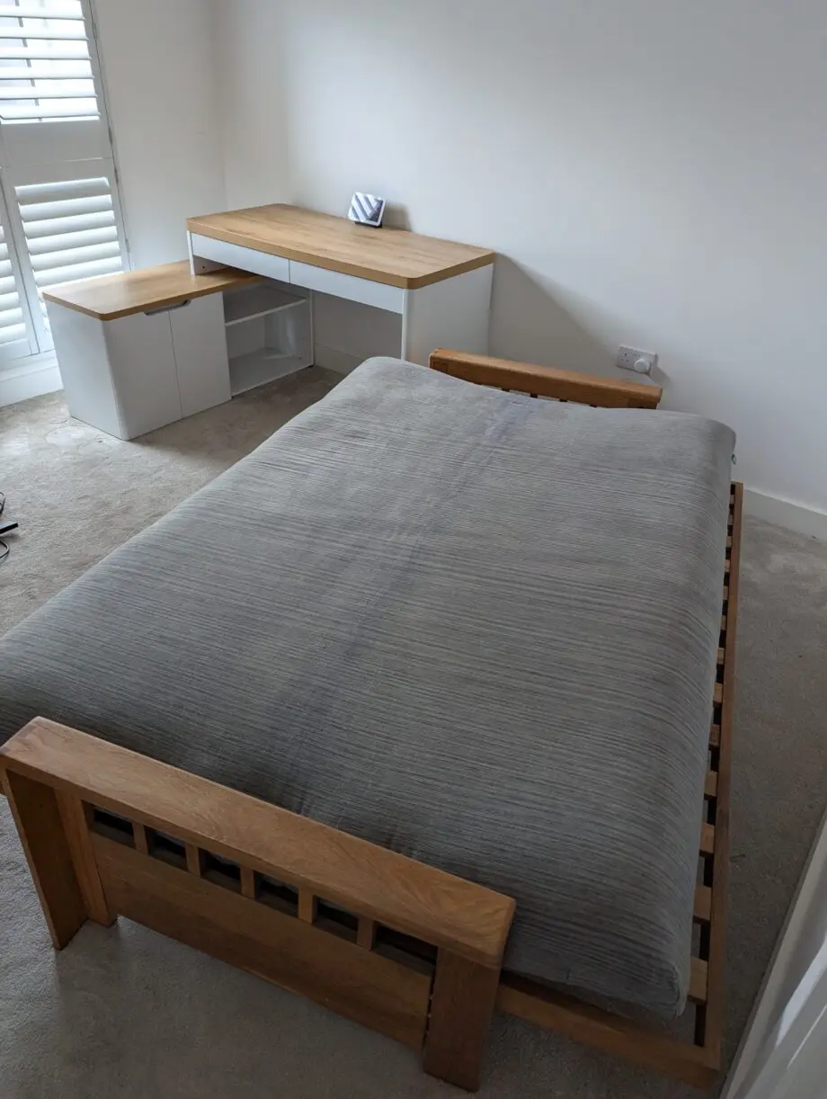 Futon Vienna - 3 Seater Sofa Bed Solid Oak