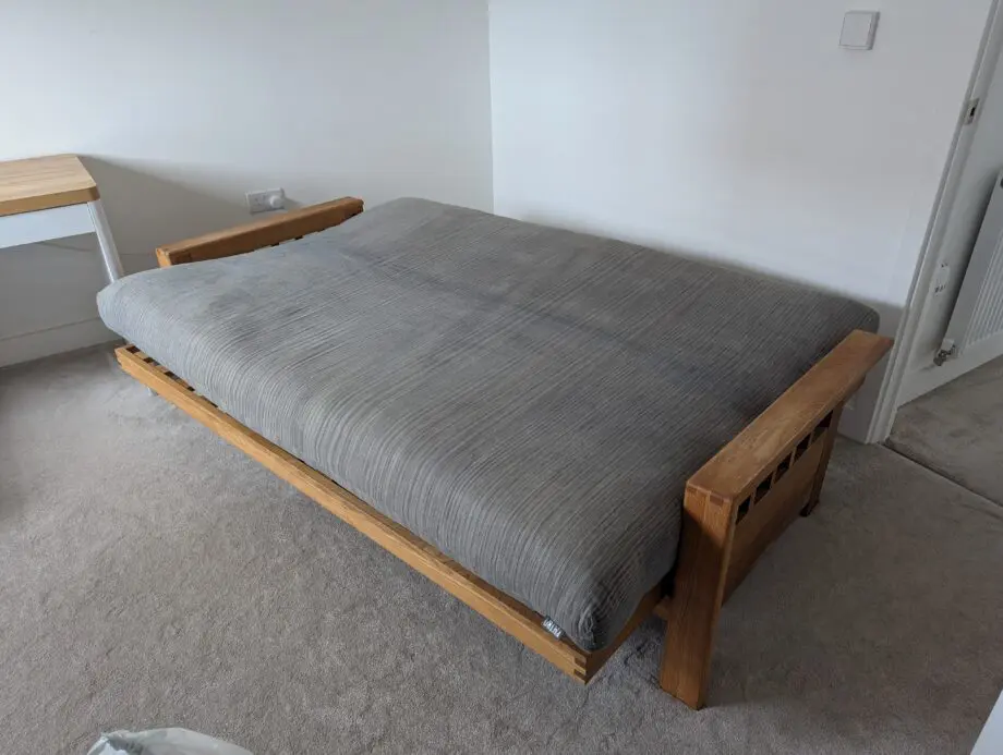 Futon Vienna - 3 Seater Sofa Bed Solid Oak
