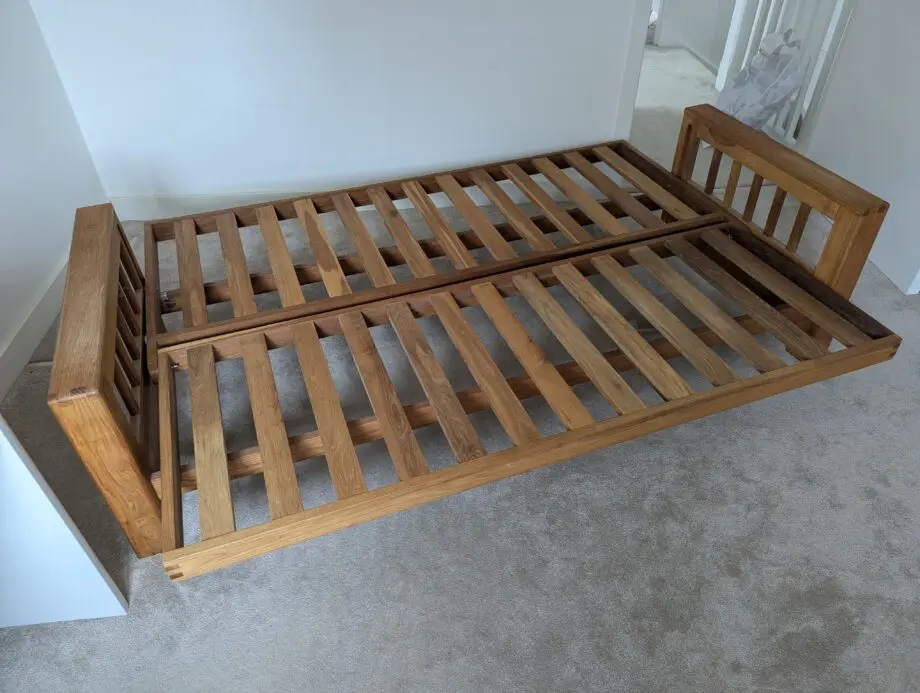 Futon Vienna - 3 Seater Sofa Bed Solid Oak