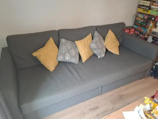 Ikea Skiftebo dark grey FRIHETEN Three-seat sofa-bed