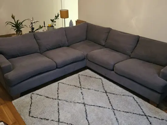 Blue corner sofa from sofa.com