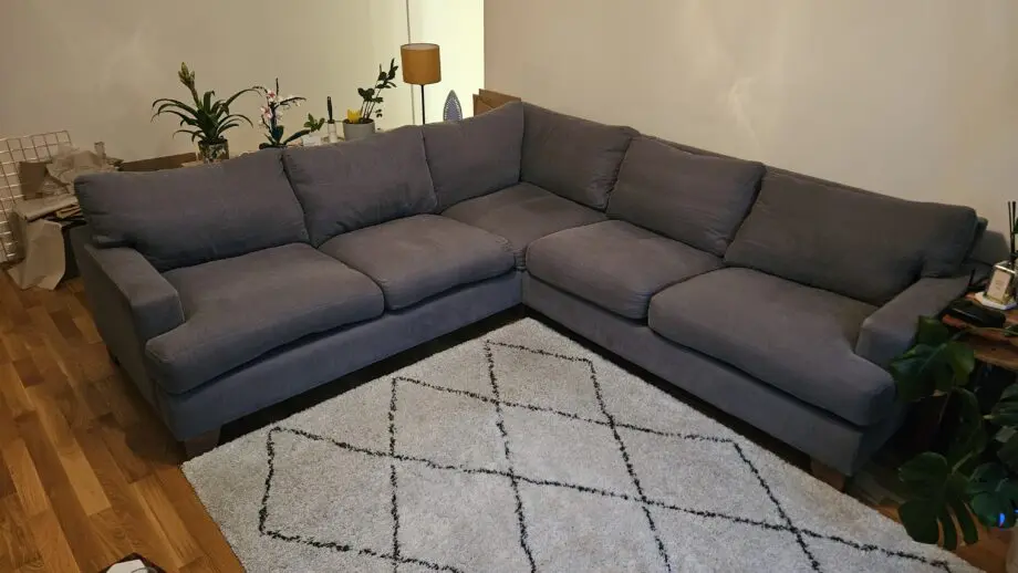 Blue corner sofa from sofa.com