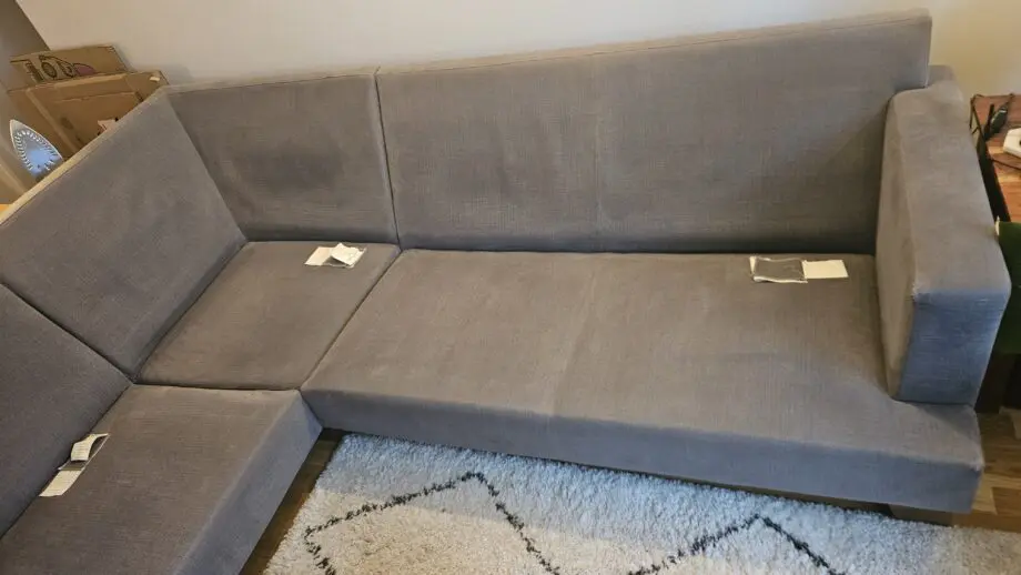Blue corner sofa from sofa.com