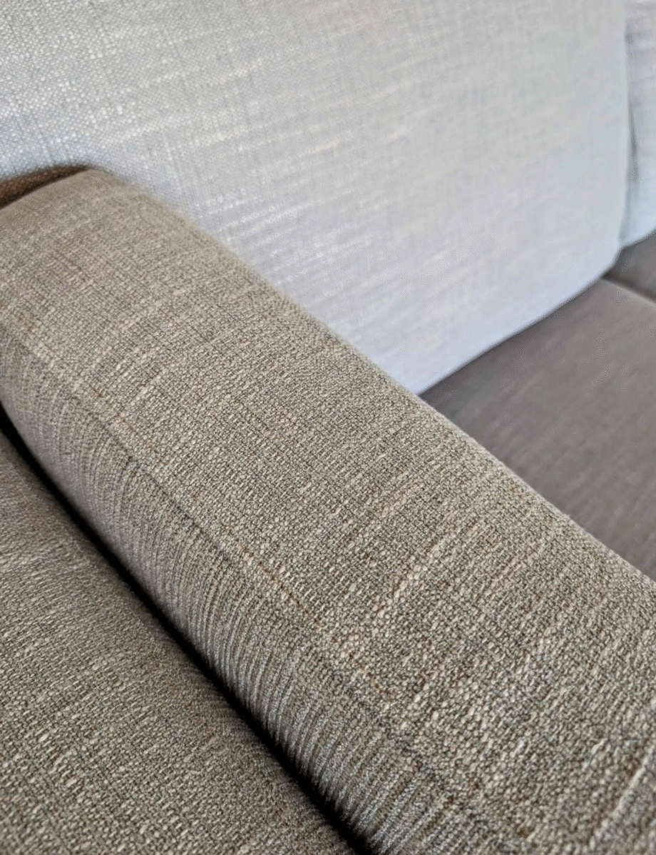 Lounge Co modern 3 seater grey sofa