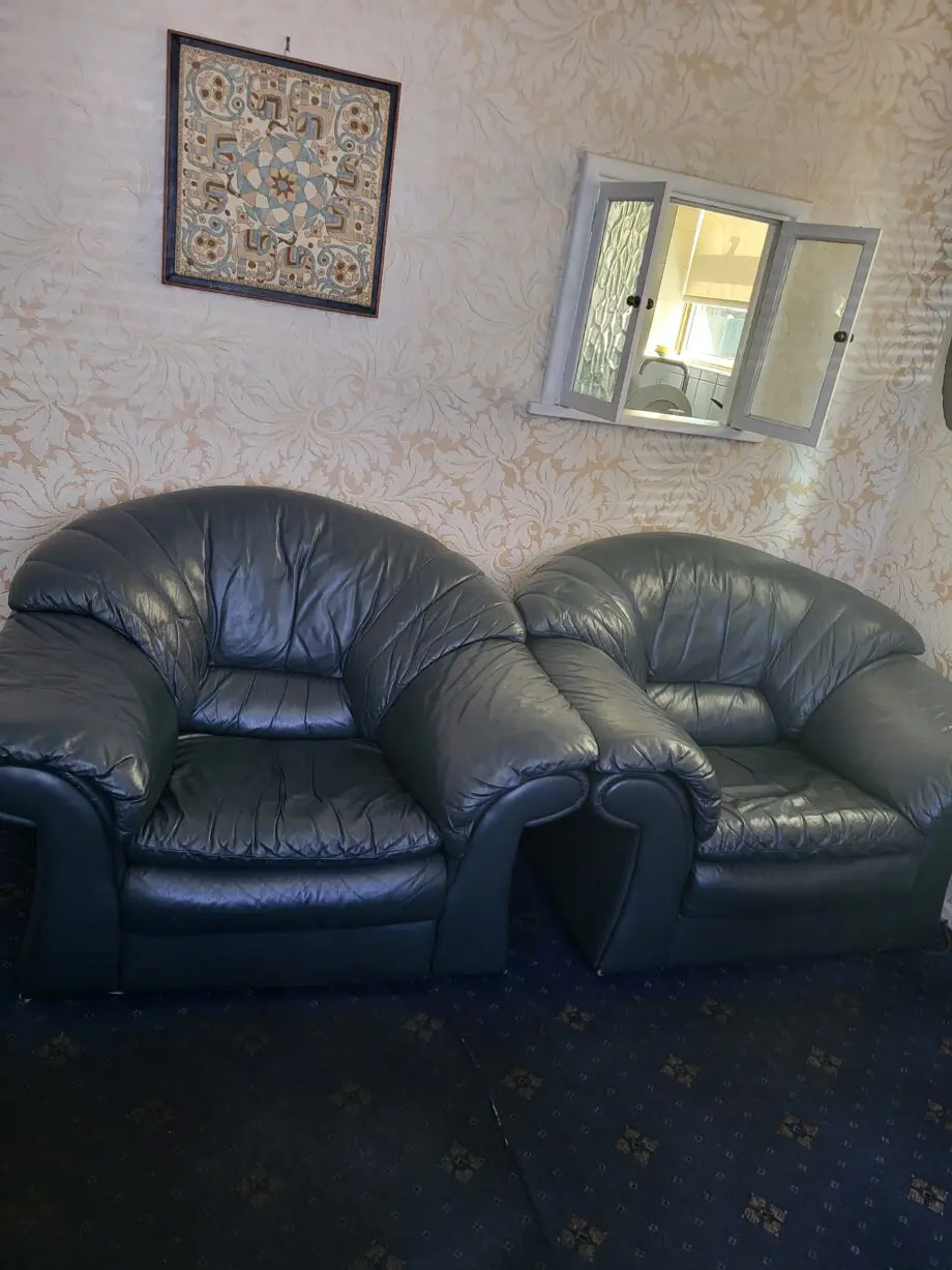 Dark green sofa set