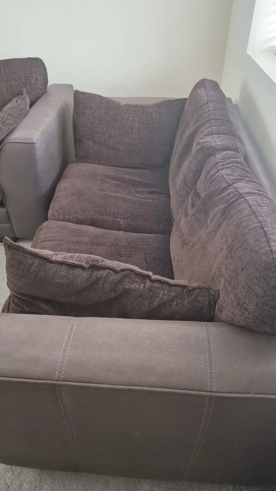 DFS Chocolate combination Elvia Sofa Set