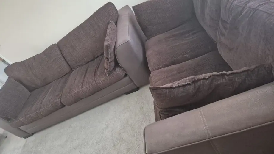 DFS Chocolate combination Elvia Sofa Set