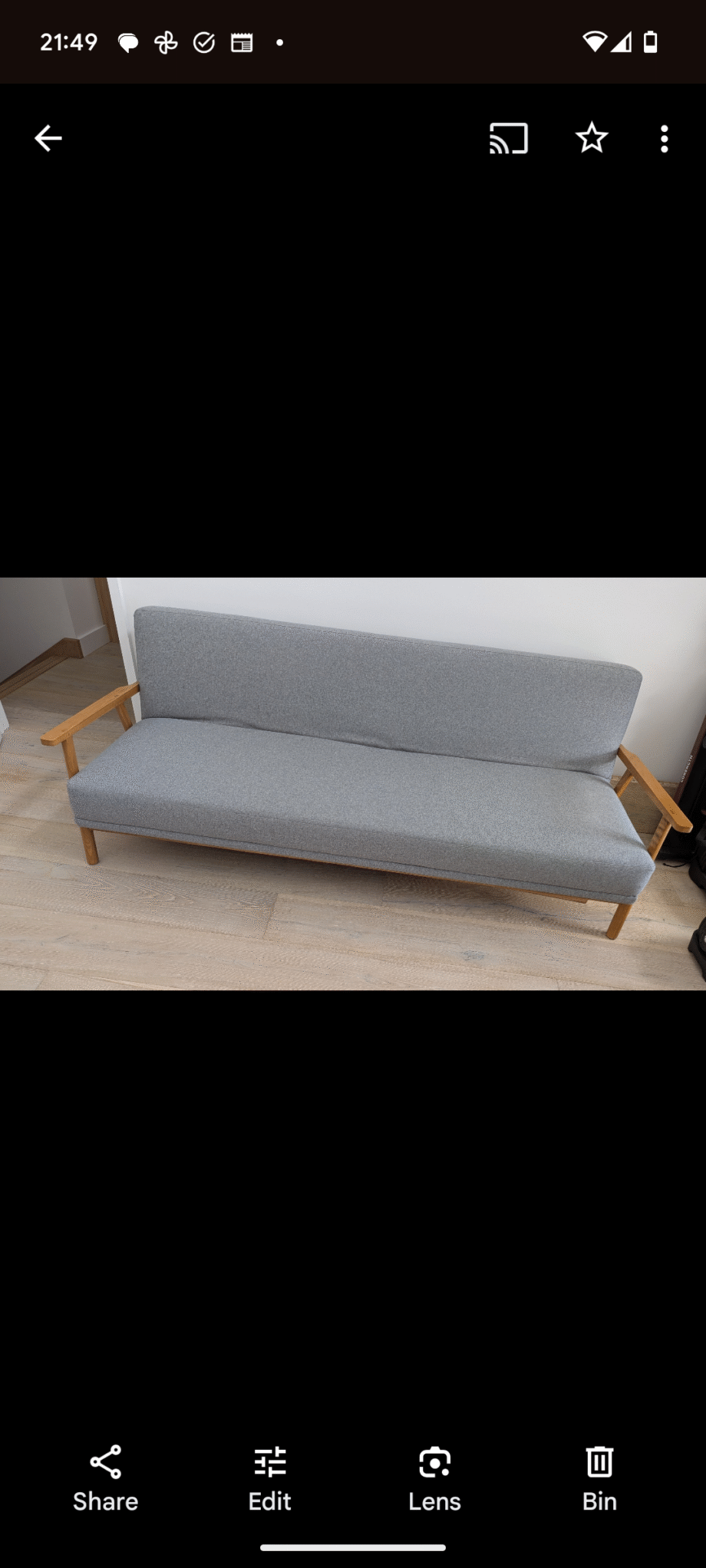 3-seat Sofa Bed by Made.com in pristine condition